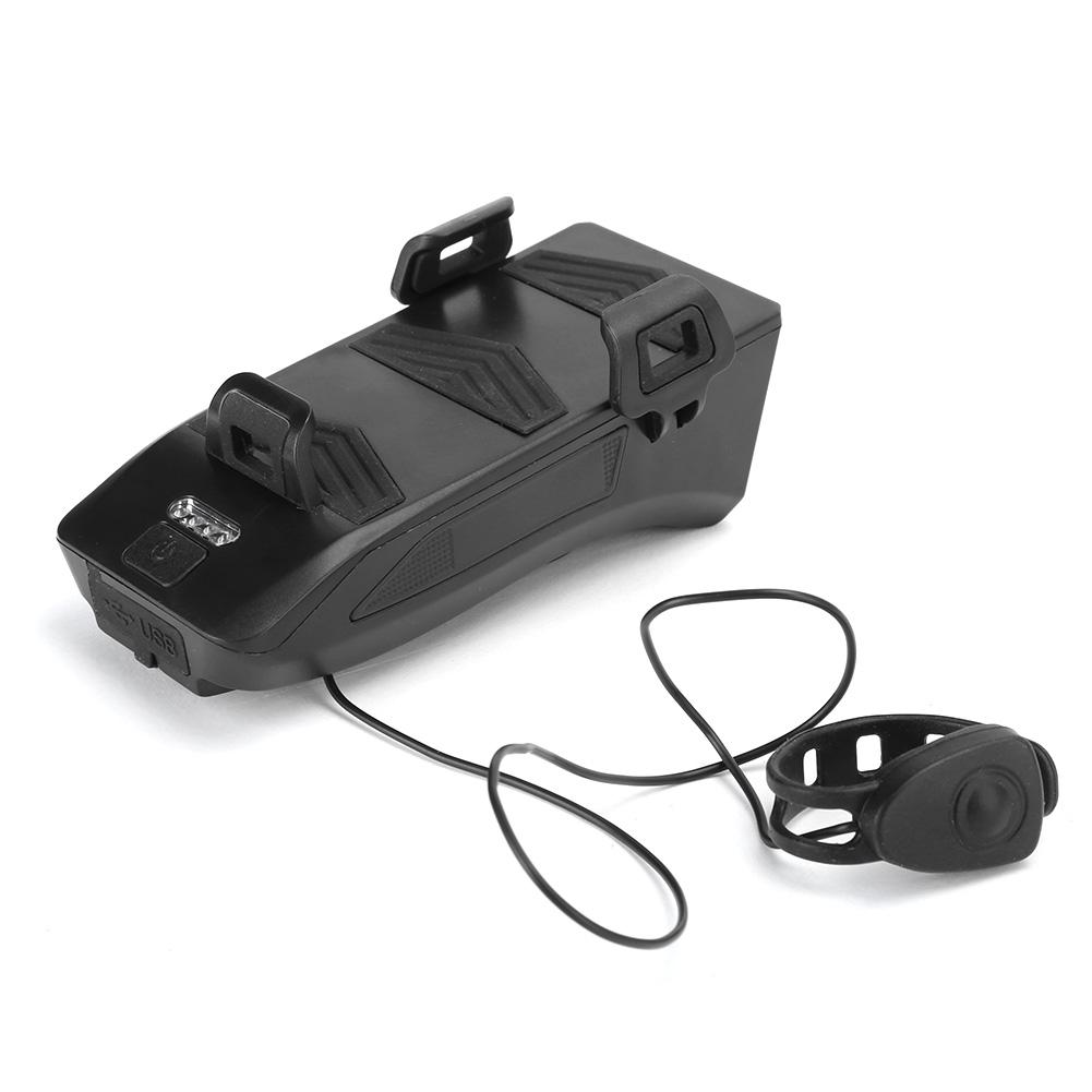 Multifunctional USB Rechargeable Bicycle Light Headlight Horn Light Charging Holder 4 in 1