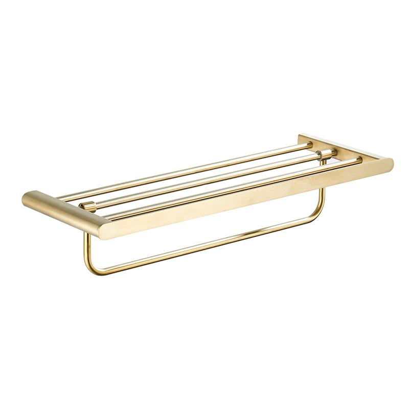 VGX Gold Badezimmer Handtuchhalter Edelstahl Handtuchständer Klappbar Beweglich Badehandtuchstange Badezimmer Hardware Zubehör Grau