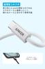 Anker Zolo Made with Durable Nylon Compatible with iPhone and Google Pixel USB-C & USB-A Cable, 1.0m, White, USB-IF Certified, Material, 17/16/15,