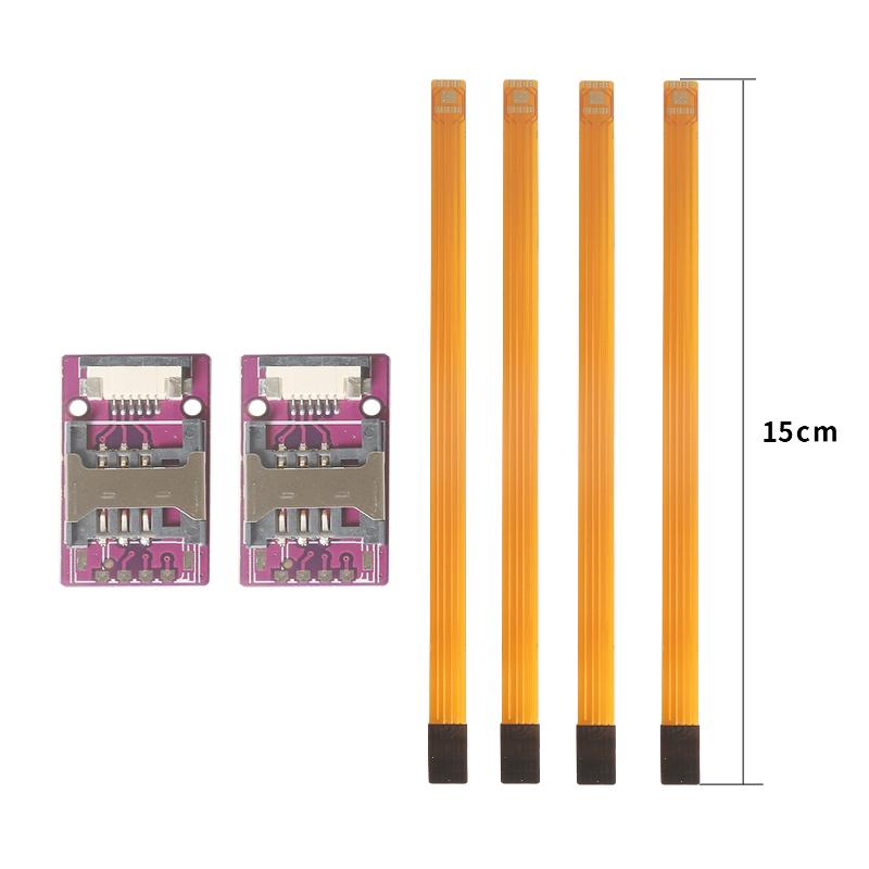 Lötbarer Esim-Chip auf Platine Lötpunkte zu Esim-externem Kartenhalter Esim-Karten-Verlängerungskabel Externe Erweiterungsumwandlung