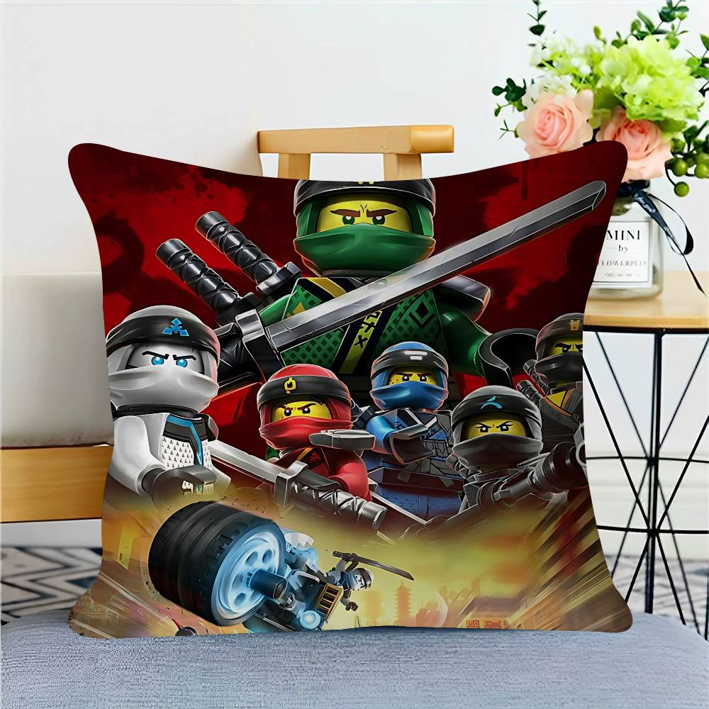 

Мультяшная N-Ninjago Подушка Подарки Мебель для дома и офиса Спальня Диван Автомобильная наволочка Чехол 45x45см 16x16Inch
