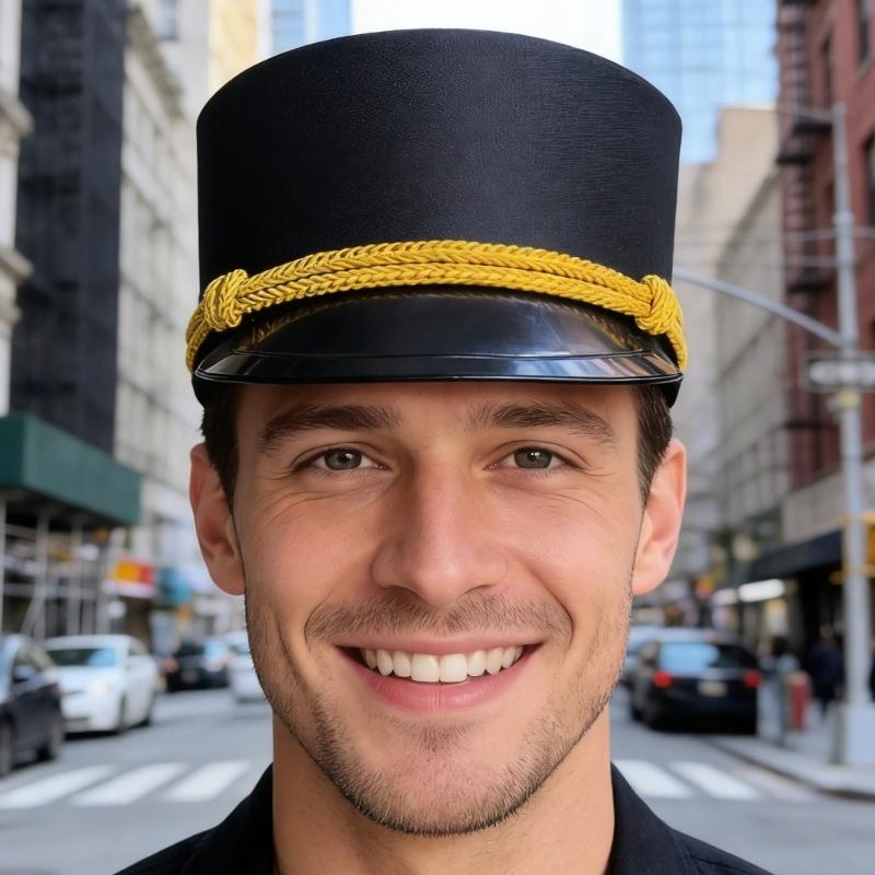 Instrumental Parades Top Hat for Theme Parties Festivals and Celebrations with Breathable Fabric Ensuring Comfort