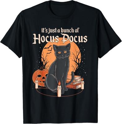 It's Just A Bunch Of Hocus Pocus Funny Cat T-Shirt Unisex T-Shirt