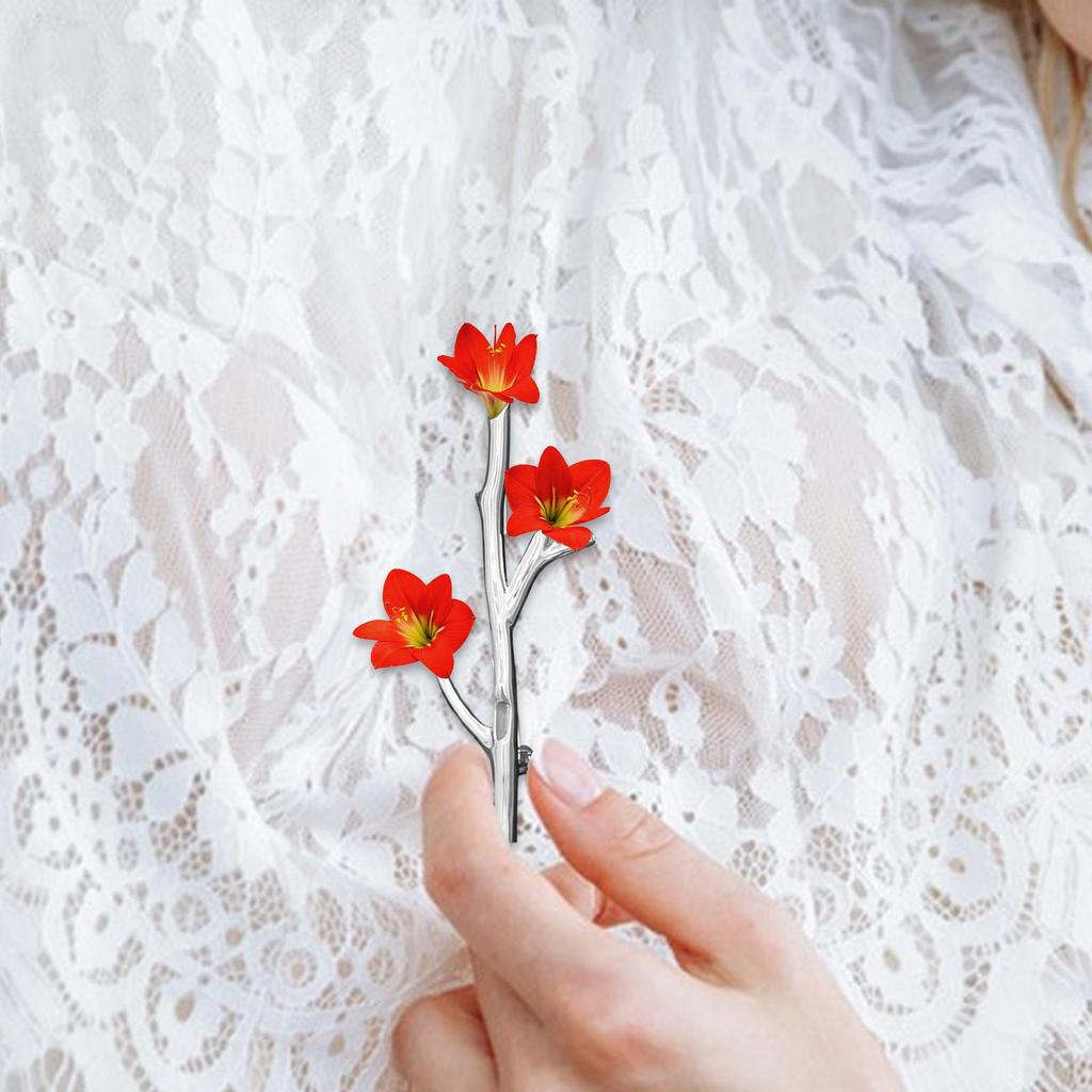 Branch-Shaped Flower Insert Brooch Metal Trendy Clothes Decoration Fashion Clothing Corsage Diy Branch Brooch For Wedding