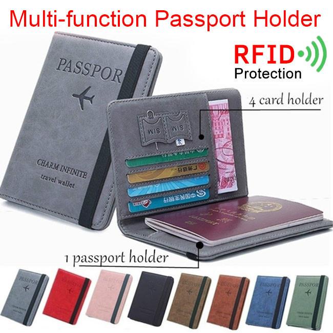 

Fashion for Travel 7 Colors Passport Bag Ultra-thin Document Package Fashion Multi-function Passport Holder