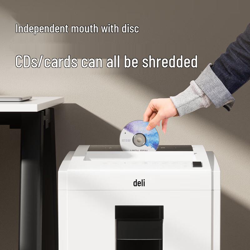 Deli 9953 High-Security Shredder CN plug (adapter included)