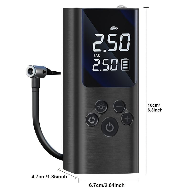 150PSI Cordless Tire Inflator Portable Tire Inflator, 150PSI Cordless Air Compressor with Digital Gauge & LED Light, USB Rechargeable, Fast Inflation