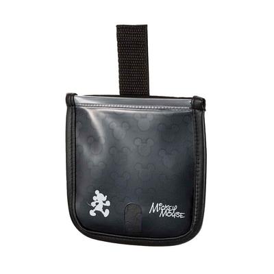 Napolex WD-390 Car Storage Pocket, Disney Hang-on Pocket, Mickey Mouse, Black, Leather-like, Belt and