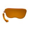 Silicone Glasses Case Portable Sunglasses Pouch with Zipper Lanyard Waterproof Large