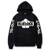 Japão Anime Blue Lock Cool Football Logo Print Homens Mulheres Hoodies Moda Desenho Animado Mangá Inverno Harajuku Moletom de Manga Longa