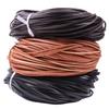 Diy Rope 2Mm Thick 3Mm Wide Rope Braided Rope Leather Strip Rope Vegetable Tanned Leather Flat Leather Rope Cowhide 5 Meters A Piece