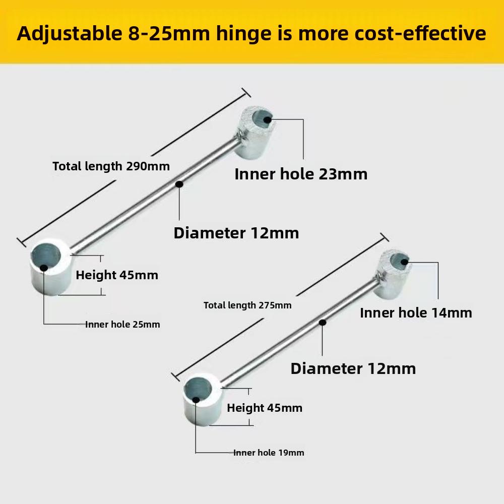Double-head adjustment door seam tool multi-specification process, labor-saving, flag-shaped, surface-mounted hinge, selected seam adjustment wrench