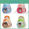 Kids Cartoon Animal Backpack For Preschoolers With Breathable Nylon And Air Cushion Straps For School Use