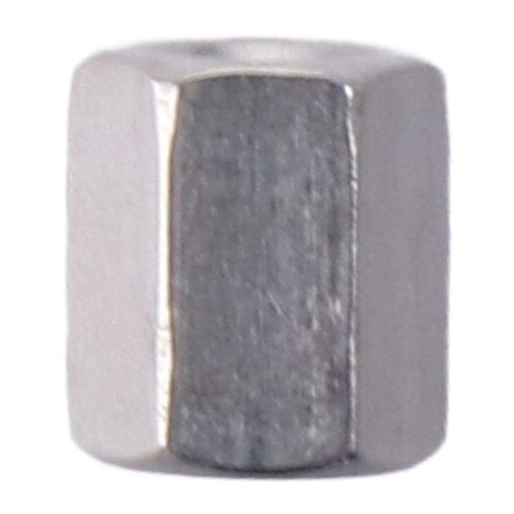 10Pcs M3 M4 M5 M6 Hex Nuts Silver Tone Metric Size Smooth Hex Coupling Nuts