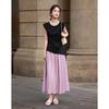Demana Elegant Asymmetrical Top & Flowing Skirt Set