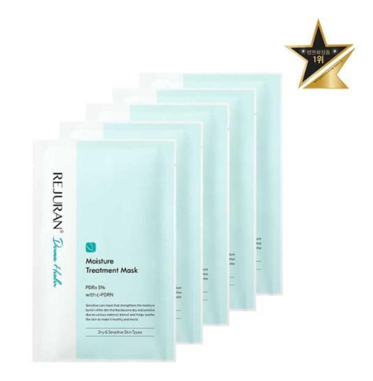 REJURAN Derma Healer Увлажняющая маска-салфетка – PDRN Увлажняющая маска-салфетка Sheet Mask x5