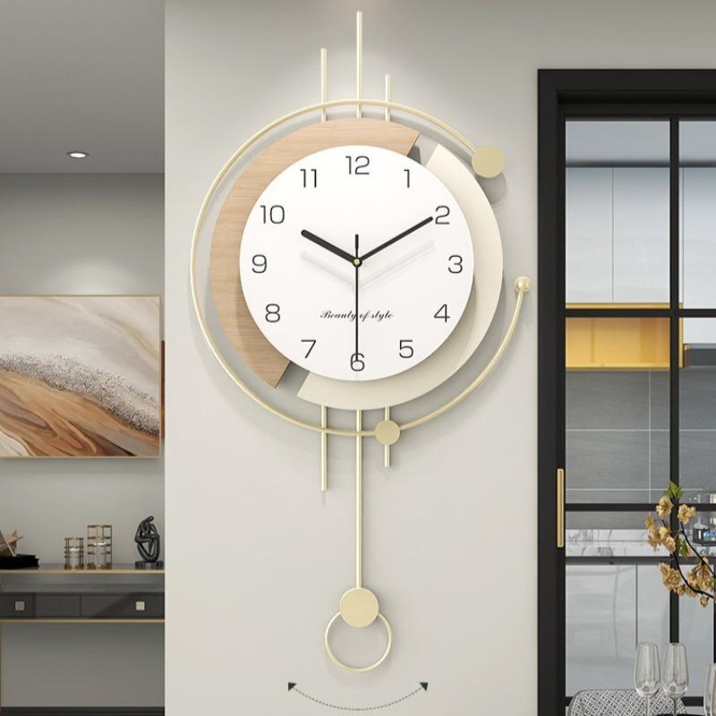 Decorative Wall Clock Modern Mural Wall Watch Luxury Aesthetic Pendulum Clocks Minimalist Silent Elegant Living Room Watches