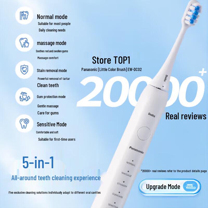Panasonic EW-DC02 Sonic Electric Toothbrush