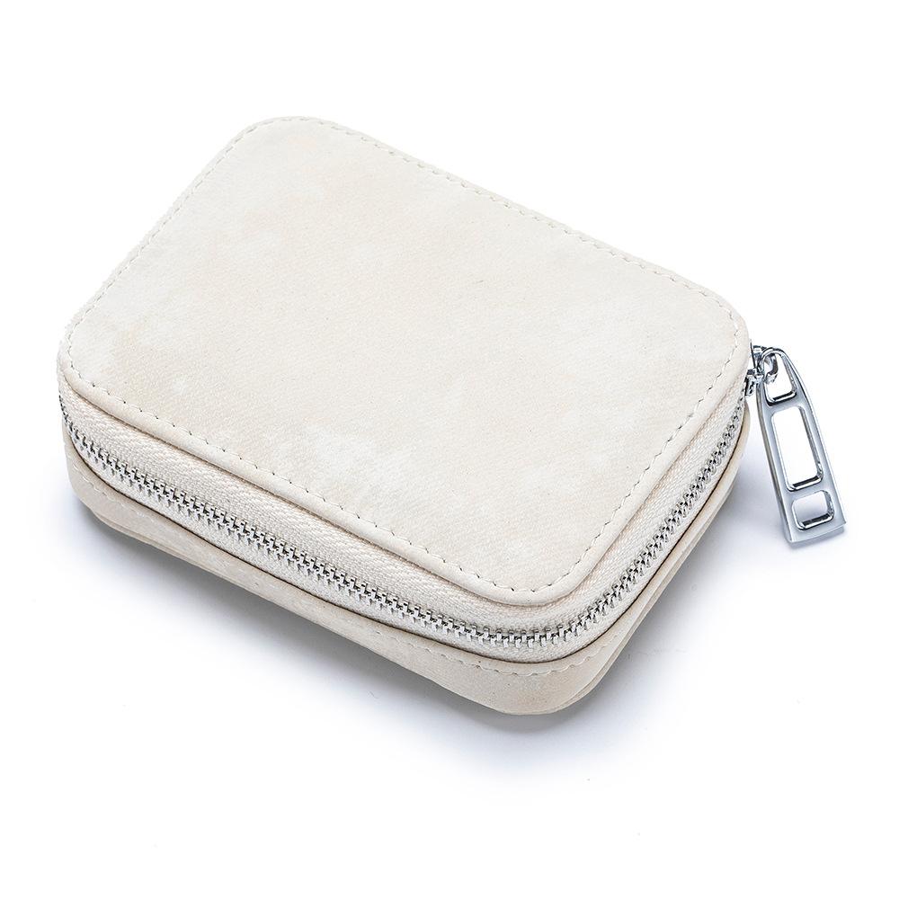 2025 Mini Portable Lipstick Bag with Mirror New Chinese Cowhide Storage Bag Change Coin Earphone Bag