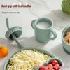 Silicone Straw Baby Cup with Printable Pattern, Food-Grade, Small Capacity