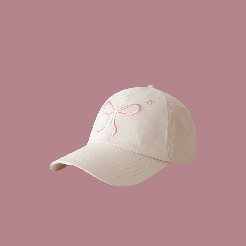 Kadın Modaya Uygun Sevimli Fiyonklu Beyzbol Şapkası Y2k Estetik Preppy Güneş Şapkası Yürüyüş Seyahat Kamyon Şoförü Şapkası Yürüyüş Seyahat için