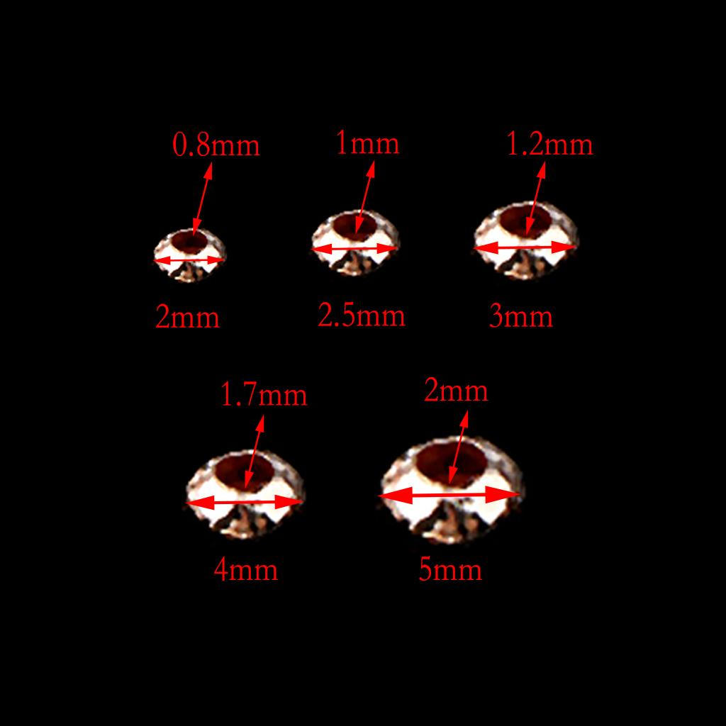 / Gold Smooth Round Metal Beads Assorted Bottles