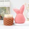 Easter Bunny Silicone Mold DIY Bowknot Grinning Rabbit Basket EggShape Multi Purpose Candle Plaster Tool Managed Holiday Decor