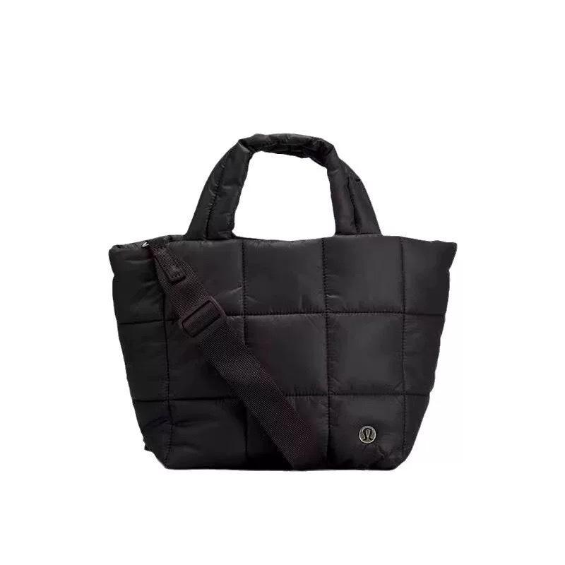 

Сумка из пухового слоёного теста, универсальная сумка, сумка через плечо, сумка-тоут, женская сумка 21.9cm*14.6cm*21.9cm чёрный