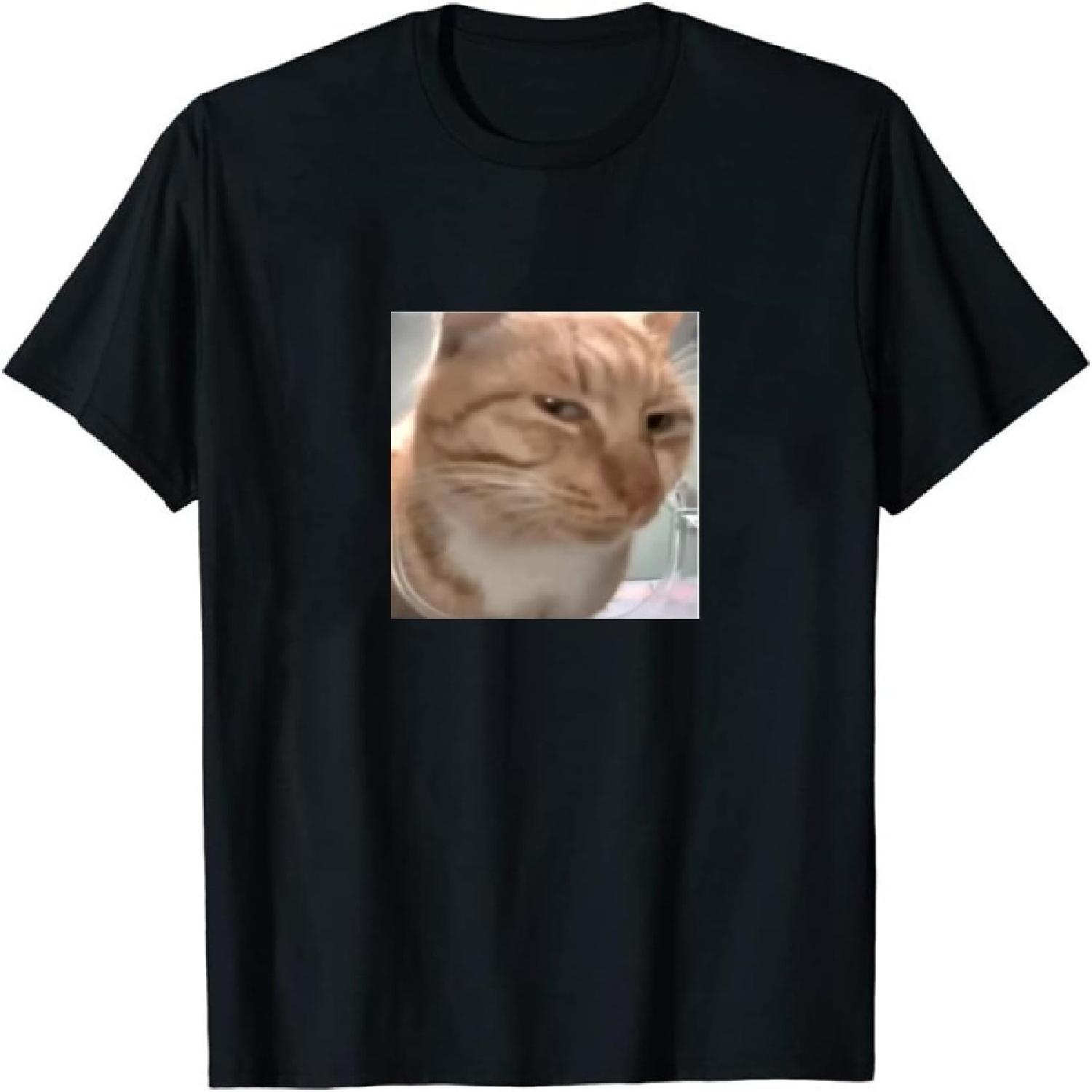 

Gololl Funny Cat Meme Tshirt for Men Women XXXXXL чорний