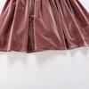 YUBAOBEI Kids Winter Long-sleeve Dress 4-14 Yrs Teenage Girl Velvet Elegant Evening Party Gown Child Clothes