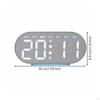 Clear Digital Clock with Lighted Base | LowProfile Compact Design, EasytoUse Top Buttons, Alarm