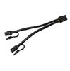10Pcs 22cm GPU PCIE 8 Pin Female To Dual 2X 8 (6+2) Pin Male PCI Express Power Adapter Braided Y-splitter Extension Cable