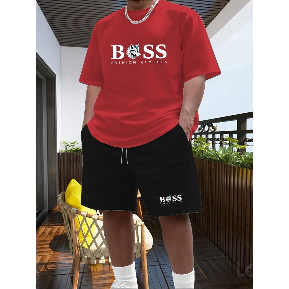 Men's Two-piece Sportswear Short Sleeved T-shirt and Pants Set Running and Fitness Sportswear 2026 Summer Big Discount