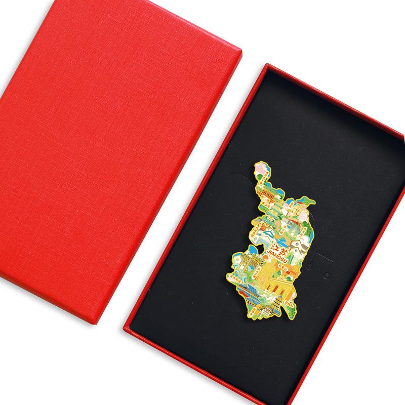 Jiangsu Reisesouvenir USB: Suzhou Museum, Pingjiang Road, Konfuziustempel, Huaguo-Berg Metall Kühlschrankmagnet