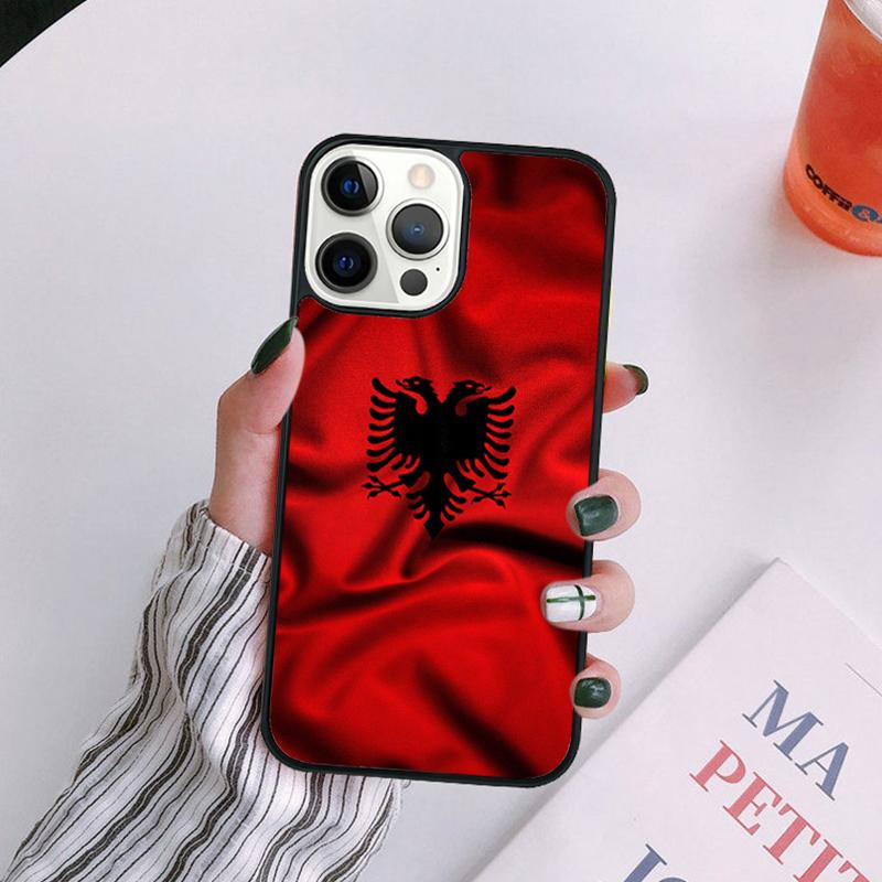 Albanische Flagge Adler Handyhülle für iPhone 17 Air Plus Max Hülle für iPhone 17 Air 16 15 14 13 12 Pro Max