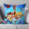 Game Cartoon Crashs B-B-Bandicoot Pillow Case Pillowcase Soft Skin Friendly & Comfortable With A Hidden Zipper