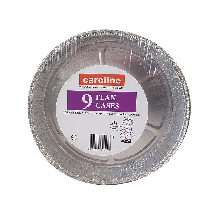 Caroline Hliníkové formičky na flan 475ml / 6 x 1'' / 164 x 27mm 9ks 1052