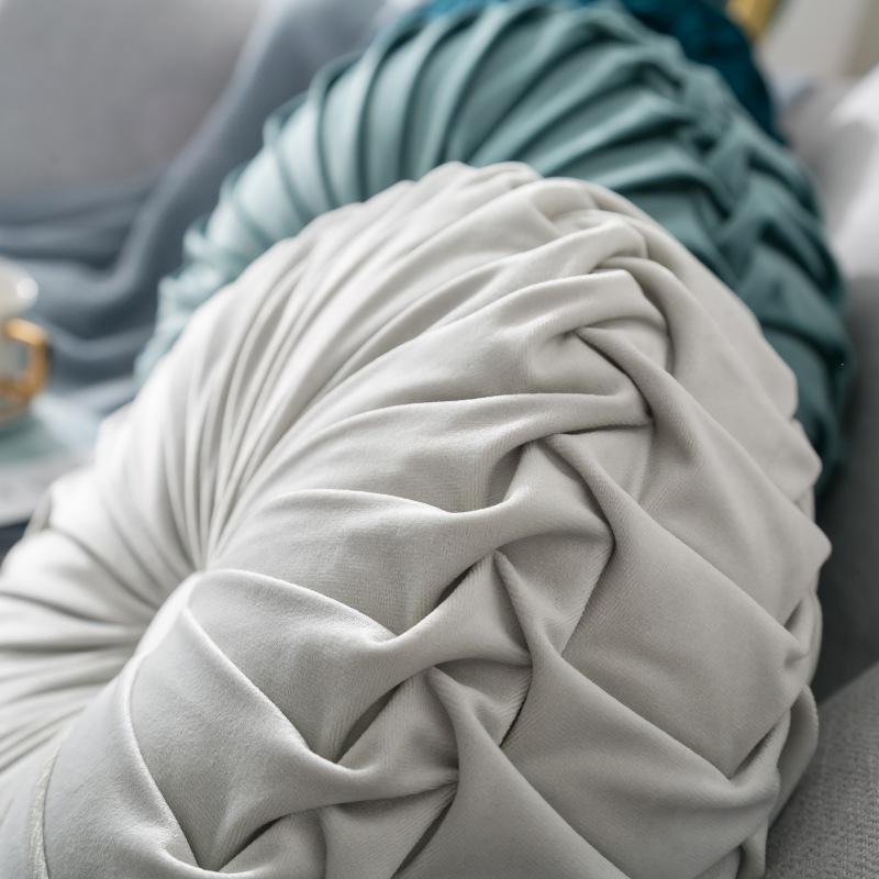 Fløyelspute Myk dekorativ solid rund sittepute for hjemmeinnredning Sofa Sofa Stol Soverom Gulv Innflyttingsgave