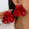 ZA Elegant Flower Designer Temperament Earrings Simple Personality Exaggerated Trend Ear Jewelry