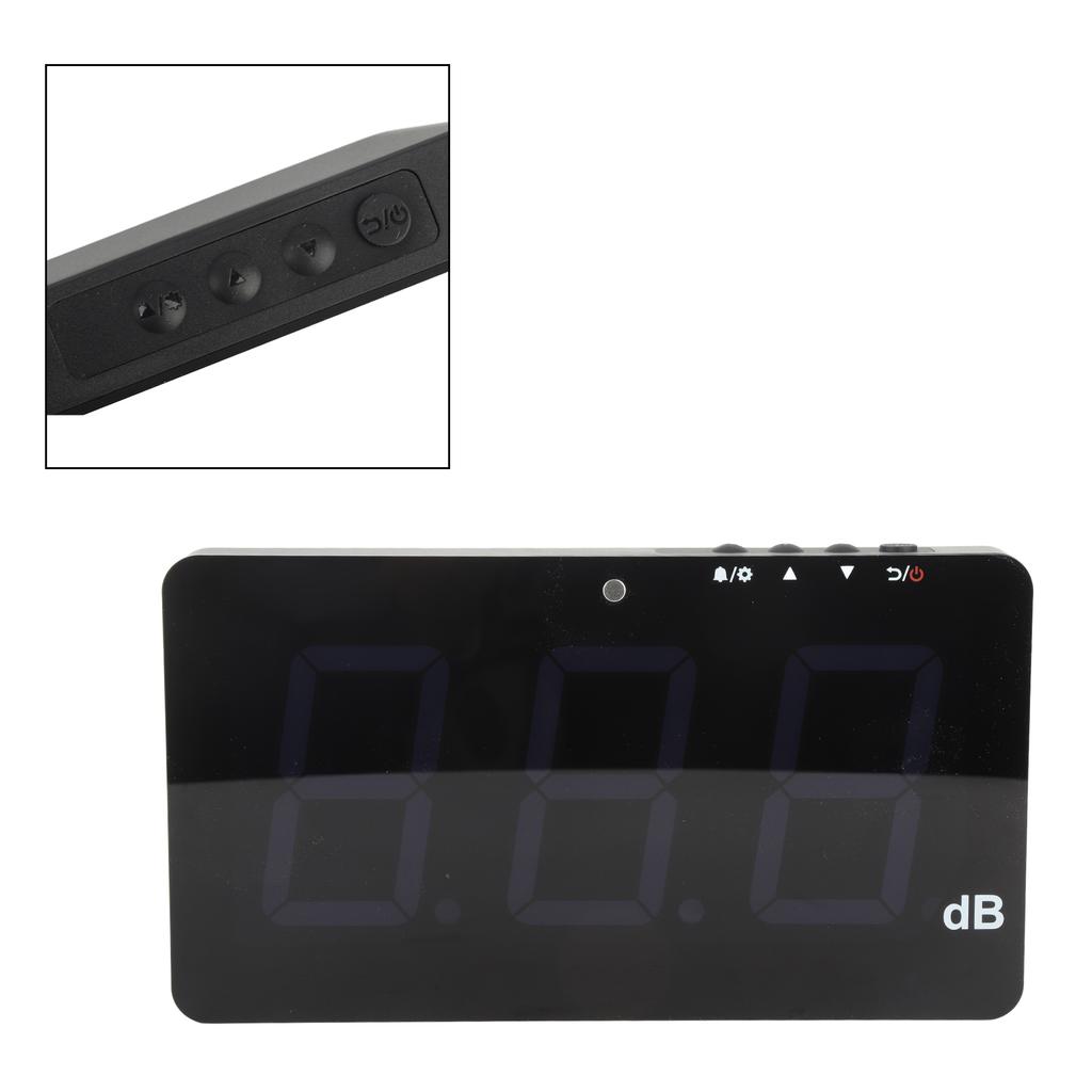 USB Powered 9.6  LCD Digital Sound Level Meter Wall Hanging 30‑130dB Noise Tester
