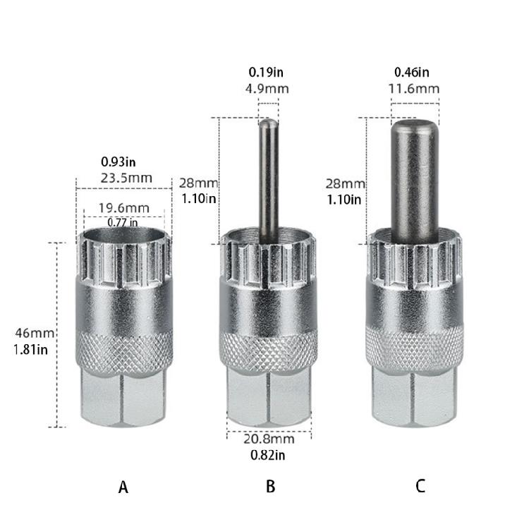 Versatile Cycling Cassettes Removal Tool Cassettes Flywheels Sprocket Remover Professional Cycling Tool