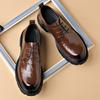 Business big head leather shoes Casual fashion leather shoes soft non-slip men's shoes