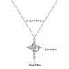 Fashionable Diamonds Stainless Steel Crosses Choker Necklace Pendant with Elegant Designs Jewelry Accessory for Girls