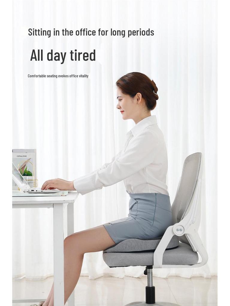 Enhanced Memory Foam Hemorrhoid Seat Cushion – Breathable, Non-Collapsing Support for Long Sitting, Coccyx Comfort, and Improved Posture.