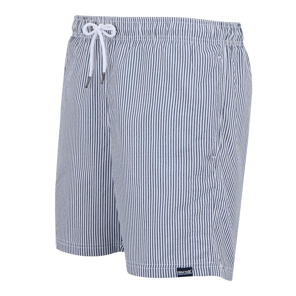 Regatta Mens Loras Stripe Seersucker Swim Shorts