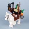 City Street View Medieval Military Transport Horse Animals Building Blocks Weapons Helmet Carriage Farm Cattle Bricks Toys Gifts