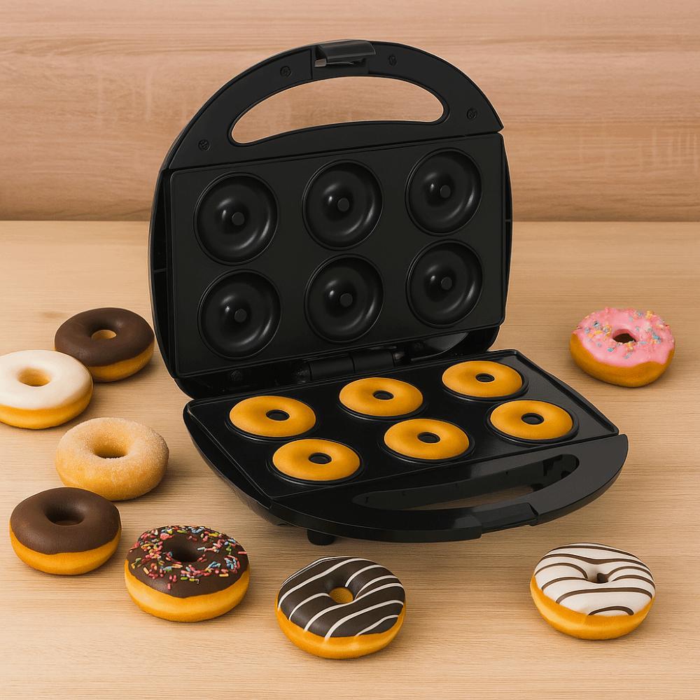 6 Holes Mini Donut Maker Fully Automatic Dessert Maker Practical Breakfast Donut Machine  for Home