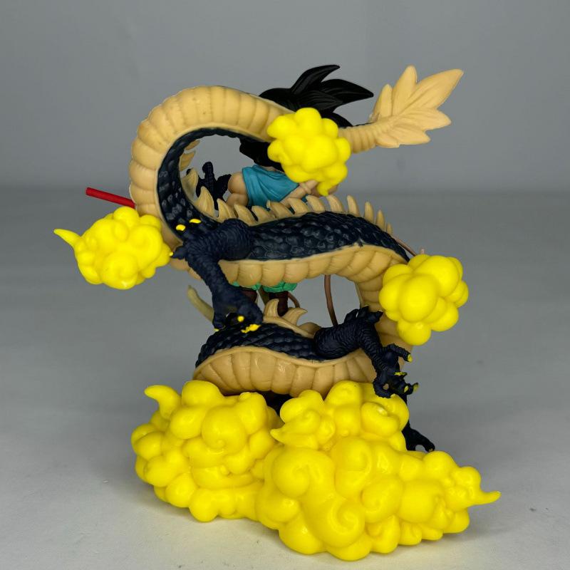 Dragon Ball Goodbye Sun Wukong Figure Dou Yun Shenlong Statue Animation Model Car Chassis Ornament Saiyan