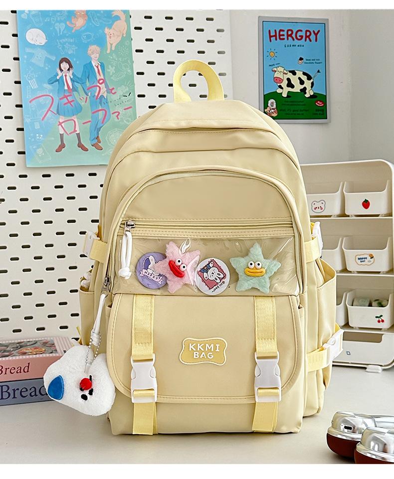 Korean Girl hearted Junior High School Students with Large Capacity and Multi-functional Ins Style Japanese High quality Backpack