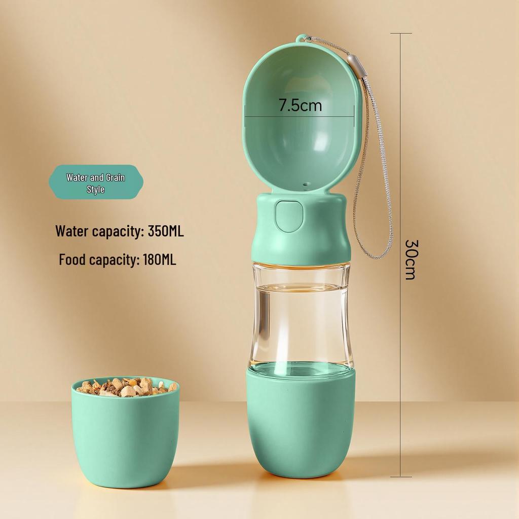 Portable Pet Companion: Leak-Proof Outdoor Water & Food Feeder for Dogs